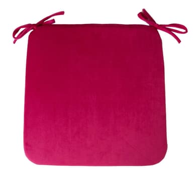 Istuintyyny VELVET 39x39x2,5cm, tummanpinkki