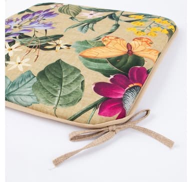 Tuolityyny AMAZONIA 39x39cm, beige kukallinen
