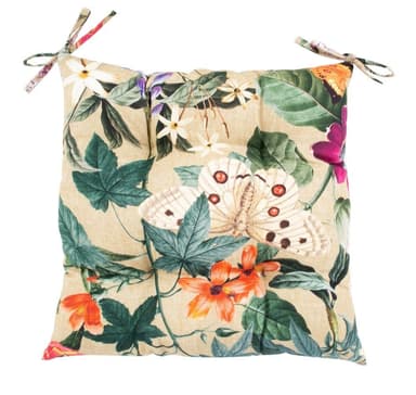 Tuolityyny AMAZONIA 40x40cm, beige kukallinen