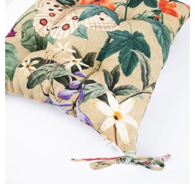 Tuolityyny AMAZONIA 40x40cm, beige kukallinen