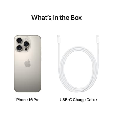 iPhone 16 Pro 5G älypuhelin 512 GB luonnontitaani