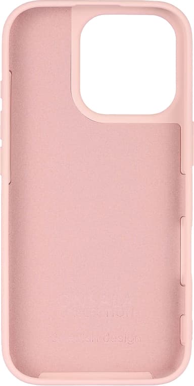 Onsala iPhone 16 Pro silikonikuori (liitunpinkki)