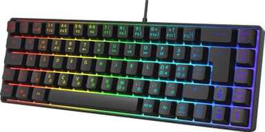 Next MX6 mini 65 RGB pelinäppäimistö (kalvokytkimet, musta)