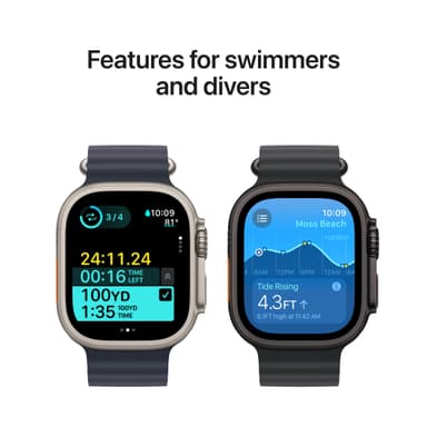Apple Watch Ultra 2 49mm GPS+CEL (mustatitaani/musta Trail Loop) S/M