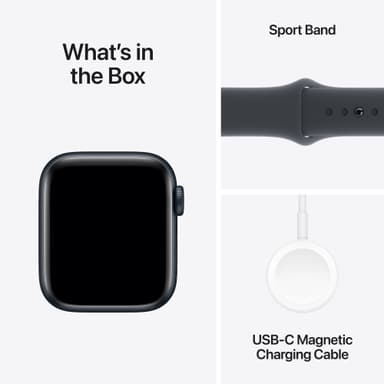 Apple Watch SE 2nd Gen 40mm GPS (keskiyö alu./keskiyö Sport Band M/L)