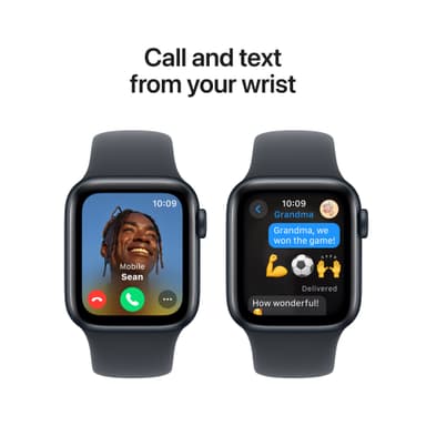 Apple Watch SE 2nd Gen 40mm GPS (keskiyö alu./keskiyö Sport Band M/L)