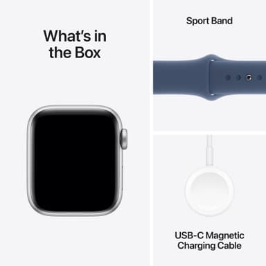 Apple Watch SE 2nd Gen 40mm GPS (hopea alu/farkunsin. Sport Band (S/M)
