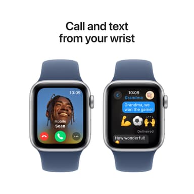 Apple Watch SE 2nd Gen 40mm GPS (hopea alu/farkunsin. Sport Band (S/M)