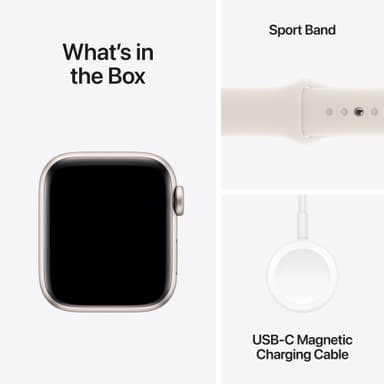 Apple Watch SE 2nd Gen 40mm GPS (tähtiv. alu/tähtiv. Sport Band (S/M)