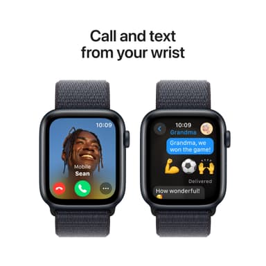 Apple Watch SE 2nd Gen 44mm LTE (keskiyöns. alu/musteenv. Sport Loop)