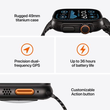 Apple Watch Ultra 2 49mm GPS+CEL (luonnontit./sininen Trail Loop) S/M