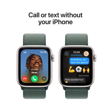 Apple Watch SE 2nd Gen 44mm LTE (tähtiv. alu./lammenvihreä Sport Loop)