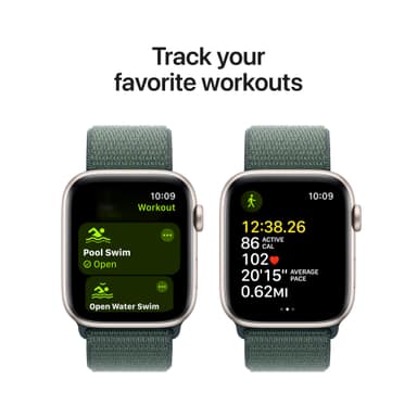Apple Watch SE 2nd Gen 44mm LTE (tähtiv. alu./lammenvihreä Sport Loop)
