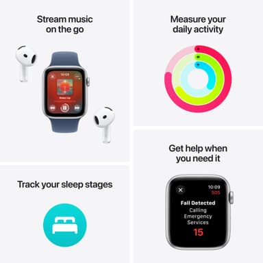 Apple Watch SE 2nd Gen 40mm LTE (tähtival. alu/lammenvihr. Sport Loop)