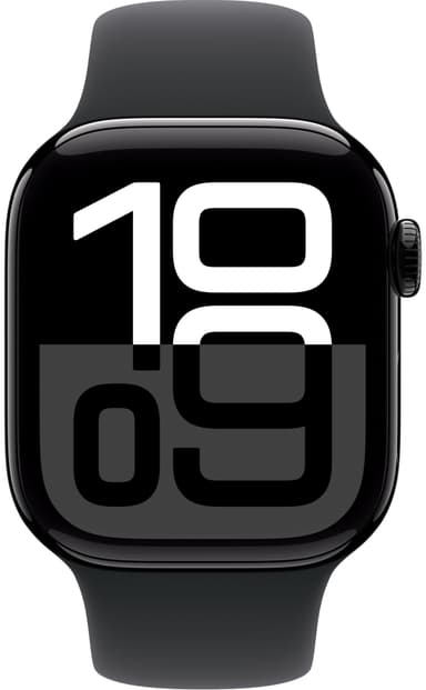 Apple Watch S10 42mm GPS+Cel (peilimusta alum./musta Sport Band) M/L