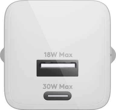 Dbramante1928 30 W USB-C 18 W USB-A seinälaturi (valkoinen)