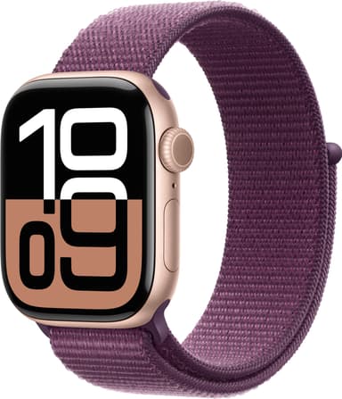 Apple Watch S10 46mm GPS+Cel (ruusukulta alu./luumunv. Sport Loop)