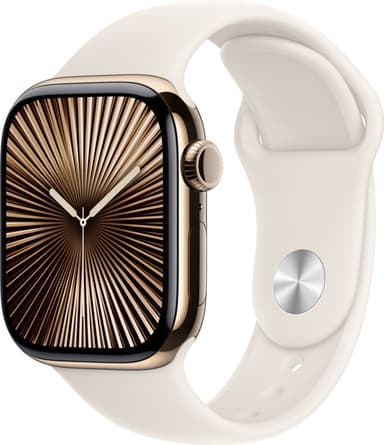 Apple Watch S10 46mm GPS+Cel (kulta titaani/tähtival. Sport Band) M/L