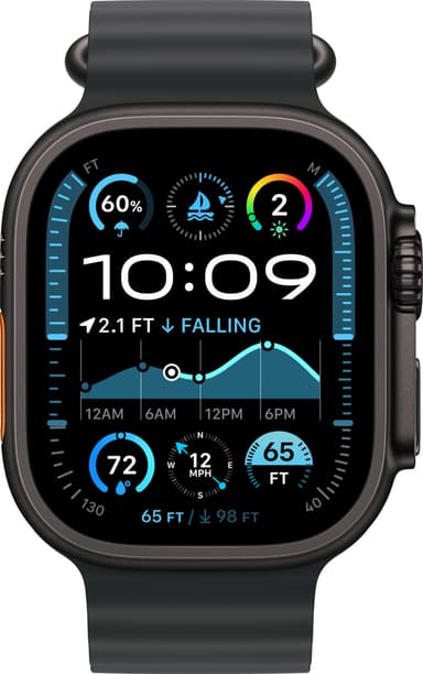 Apple Watch Ultra 2 49mm GPS+CEL (mustatitaani/musta Ocean Band)