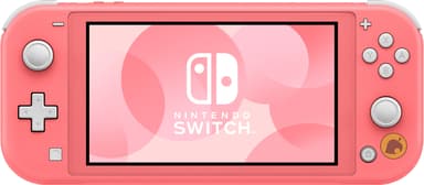 Nintendo Switch Lite pelikonsoli (koralli, mukana Animal Crossing)
