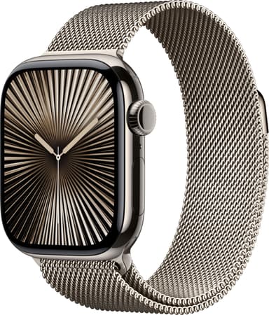 Apple Watch S10 46mm GPS+Cel (luonnonv. tit./l.v. Milanese Loop) M/L