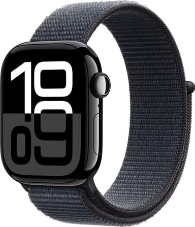Apple Watch S10 42mm GPS+Cel (peilimusta alum./musteenv. Sport Loop)
