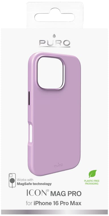 Puro Icon Mag Pro iPhone 16 Pro Max suojakuori (vaaleanpunainen)
