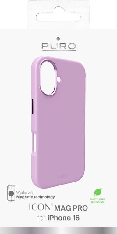 Puro Icon Mag Pro iPhone 16 suojakuori (roosa)