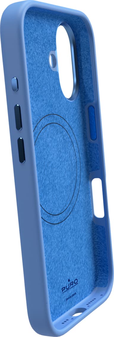 Puro Icon Mag Pro iPhone 16 suojakuori (sininen)