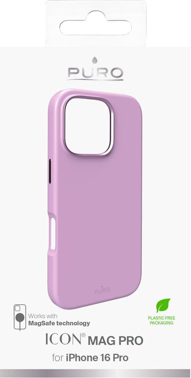 Puro Icon Mag Pro iPhone 16 Pro suojakuori (vaaleanpunainen)