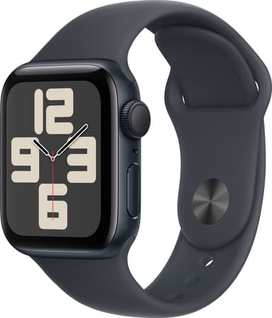 Apple Watch SE 2nd Gen 40mm GPS (keskiyö alu./keskiyö Sport Band M/L)