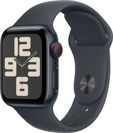Apple Watch SE 2nd Gen 44mm LTE (keskiyö alu./keskiyö Sport Band M/L)