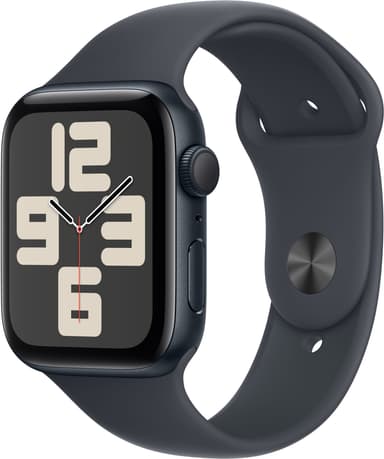 Apple Watch SE 2nd Gen 44mm GPS (keskiyö alu./keskiyö Sport Band M/L)