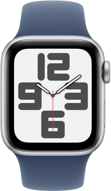 Apple Watch SE 2nd Gen 40mm GPS (hopea alu/farkunsin. Sport Band (S/M)