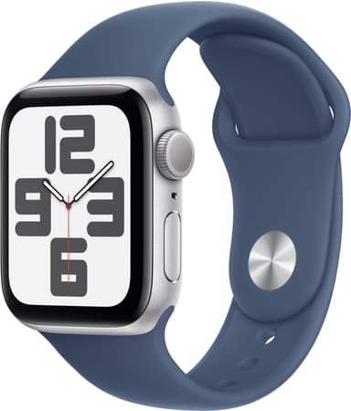 Apple Watch SE 2nd Gen 40mm GPS (hopea alu/farkunsin. Sport Band (S/M)