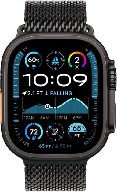 Apple Watch Ultra 2 49mm GPS+CEL (mustatit./mustatit. Milanese Loop) S