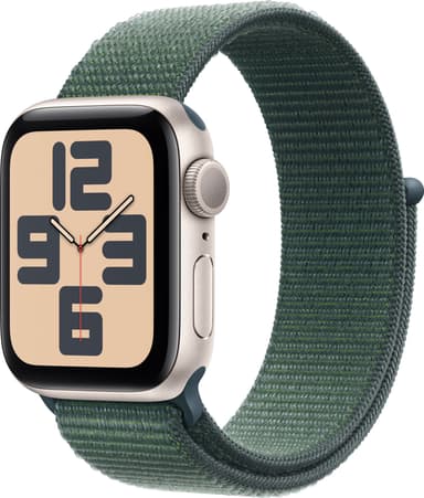 Apple Watch SE 2nd Gen 44mm GPS (tähtiv. alu./lammenvihreä Sport Loop)