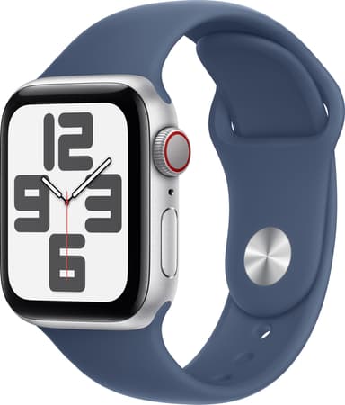 Apple Watch SE 2nd Gen 40mm LTE (hopea alu./farkunsin. Sport Band S/M)