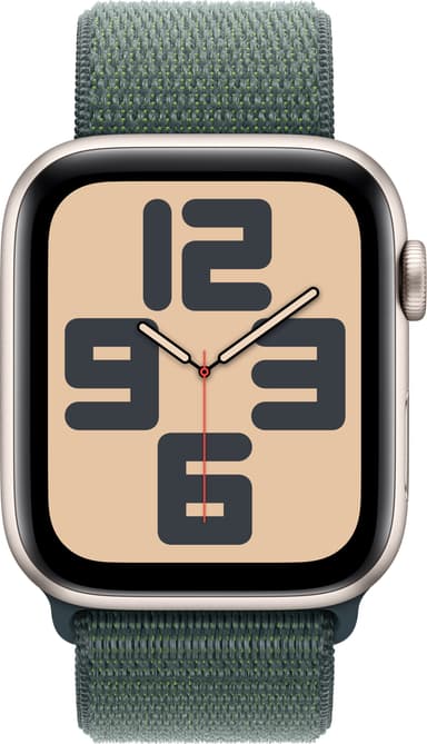Apple Watch SE 2nd Gen 44mm LTE (tähtiv. alu./lammenvihreä Sport Loop)