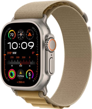 Apple Watch Ultra 2 49mm GPS+CEL (luonnonv. tit./sahar. Alpine Loop) L