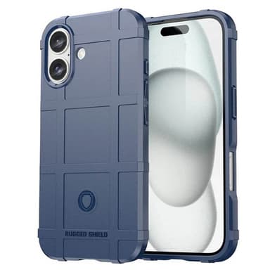 Rugged Shield kuori iPhone 16 - Sininen