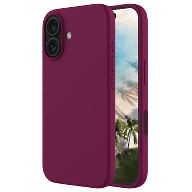 Liquid silikonikuori iPhone 16 Plus - True Berry