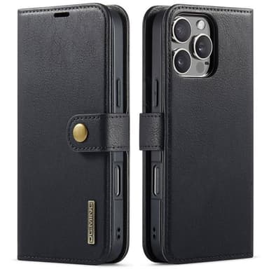 Lompakkokotelo DG-Ming 2i1 iPhone 16 Pro Max - Musta