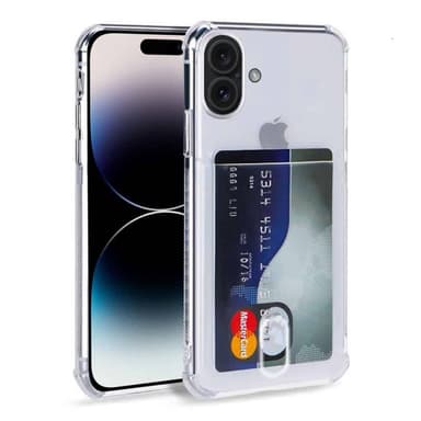 Silikonikotelo ja korttipaikka iPhone 16 Plus