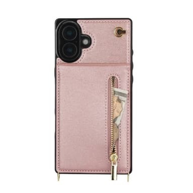 Zipper kaulakorukuori iPhone 16 - Ruusu