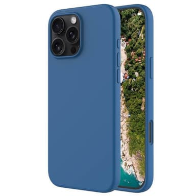 Liquid silikonisuoja iPhone 16 Pro - Cobolt Blue
