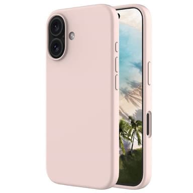 Liquid silikonisuoja iPhone 16 Plus - Pink Sand