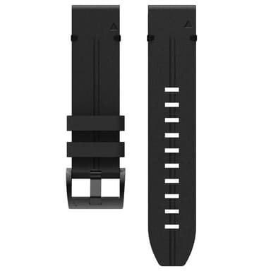 Nail nahka kellon ranneke easyfit Garmin MARQ Captain (Gen2) - Onyx bl