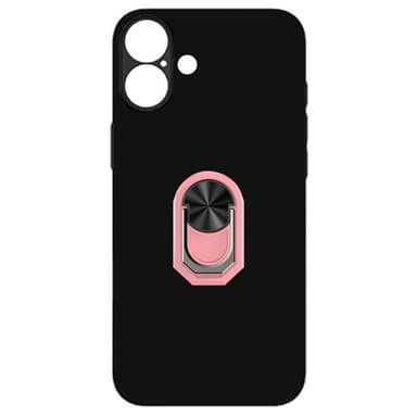 TPU sormuskotelo iPhone 16 Plus - Vaaleanpunainen