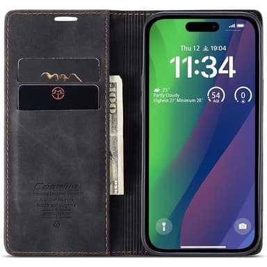 CaseMe puhelimenkotelo 013 iPhone 16 Pro Max - Musta